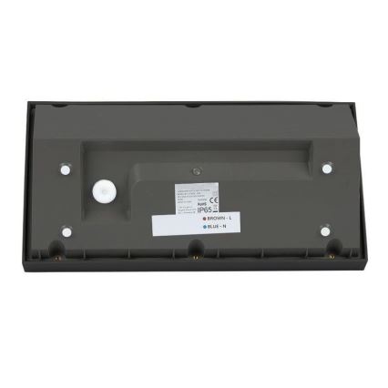 Iluminação de parede exterior LED LED/20W/230V 3000K IP65 preto