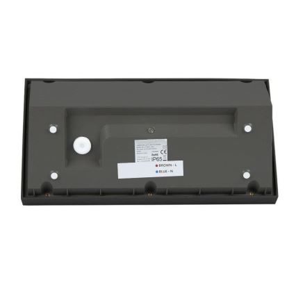 Iluminação de parede exterior LED LED/20W/230V 6400K IP65 preto