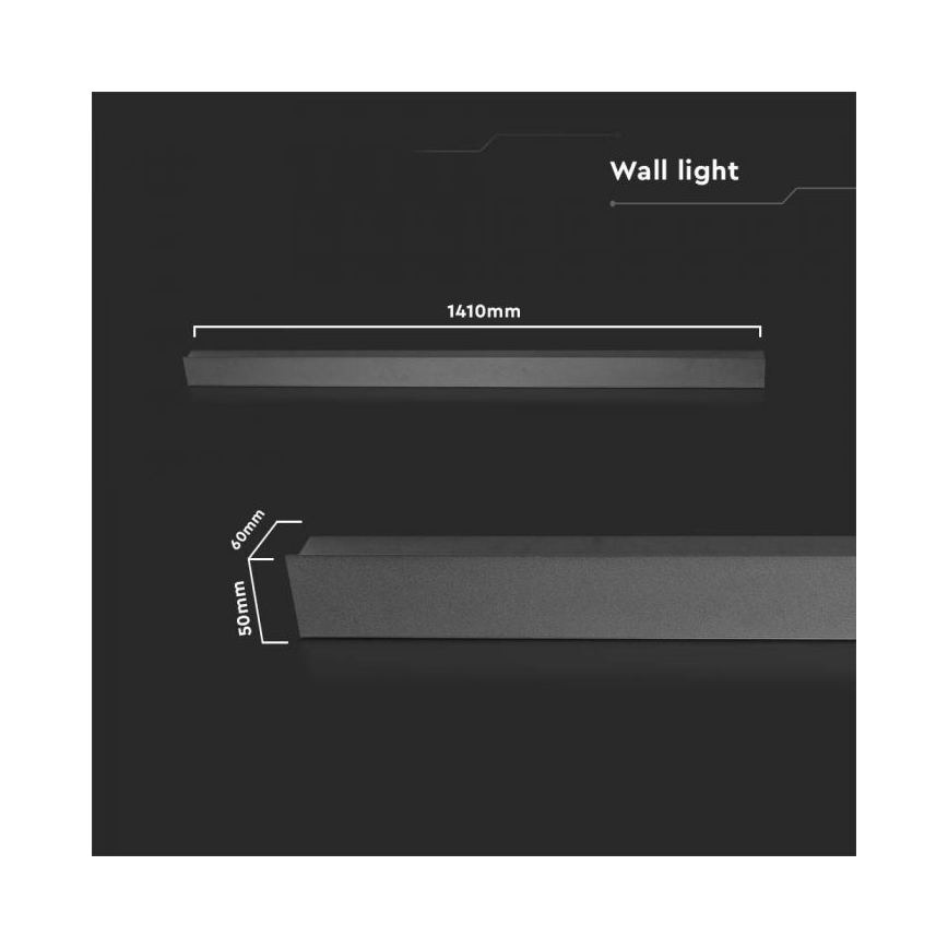 Iluminação de parede exterior LED LED/23W/230V 3000K IP65 antracite
