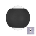 Iluminação de parede exterior LED LED/2W/230V 3000K IP54 preto