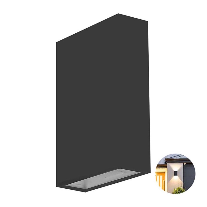 Iluminação de parede exterior LED LED/4W/230V 3000K IP65 preto