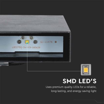 Iluminação de parede exterior LED LED/4W/230V 3000K IP65 preto
