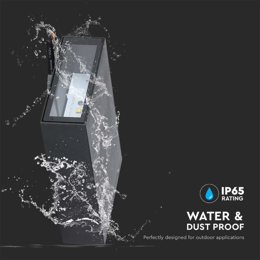 Iluminação de parede exterior LED LED/4W/230V 3000K IP65 preto
