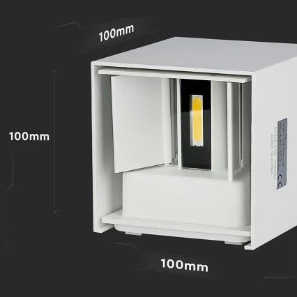 Iluminação de parede exterior LED LED/5W/230V 4000K IP65 branco