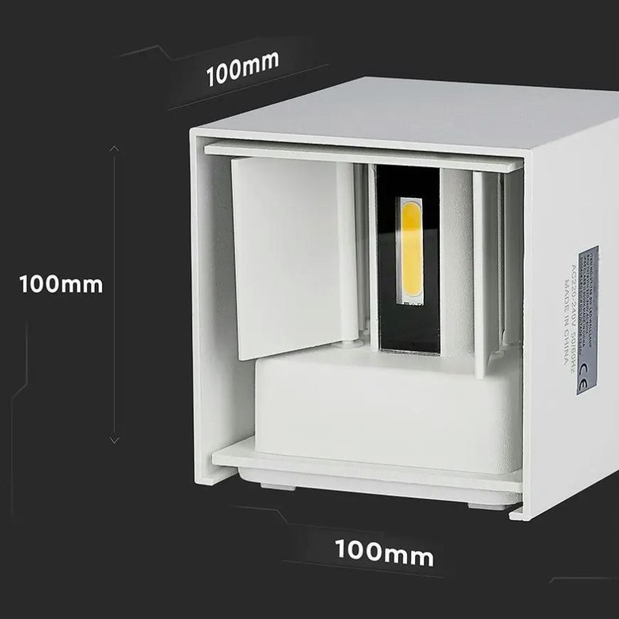 Iluminação de parede exterior LED LED/5W/230V 4000K IP65 branco