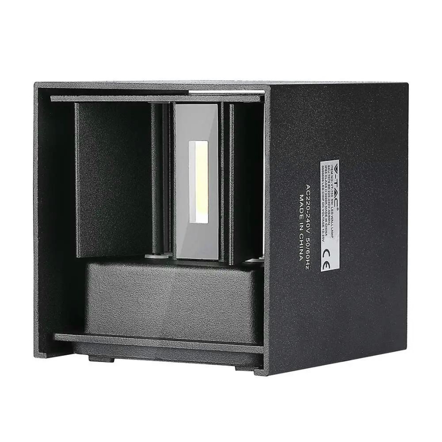 Iluminação de parede exterior LED LED/5W/230V 4000K IP65 preto