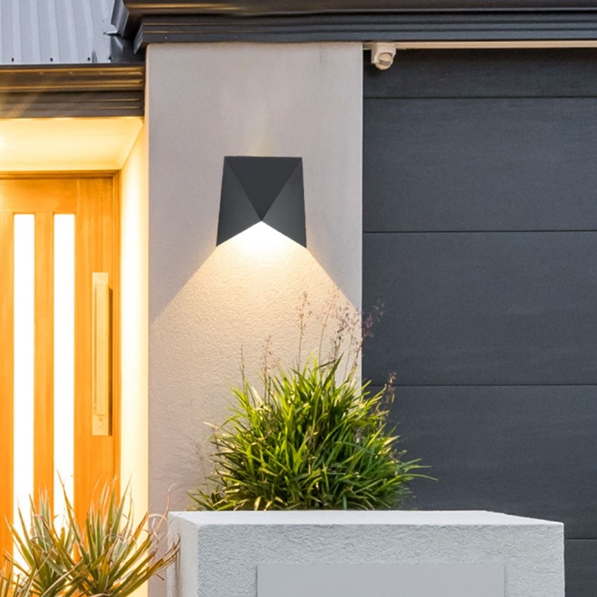 Iluminação de parede exterior LED LED/5W/230V 4000K IP65 preto