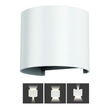Iluminação de parede exterior LED LED/6W/230V 3000K IP65 branco