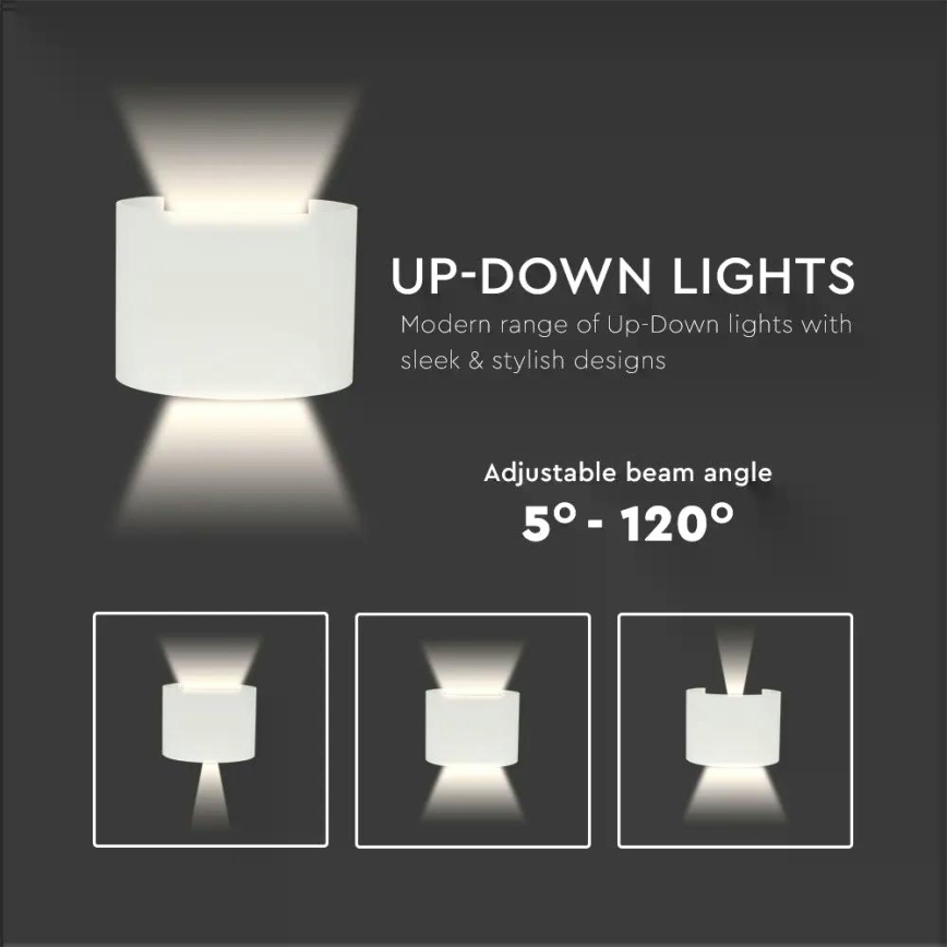 Iluminação de parede exterior LED LED/6W/230V 3000K IP65 branco