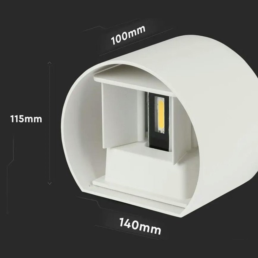 Iluminação de parede exterior LED LED/6W/230V 3000K IP65 branco