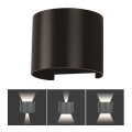 Iluminação de parede exterior LED LED/6W/230V 3000K IP65 preto