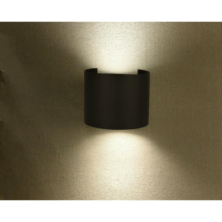 Iluminação de parede exterior LED LED/6W/230V 3000K IP65 preto