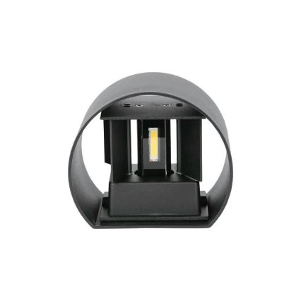 Iluminação de parede exterior LED LED/6W/230V 3000K IP65 preto