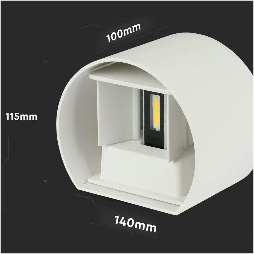 Iluminação de parede exterior LED LED/6W/230V 4000K IP65 branco