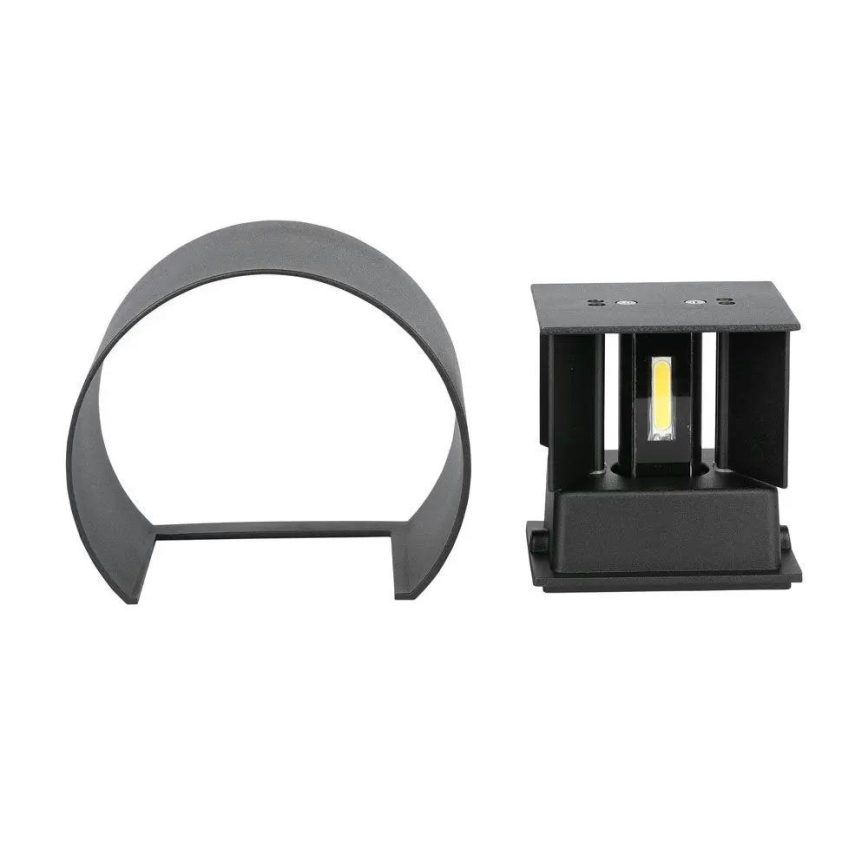 Iluminação de parede exterior LED LED/6W/230V 4000K IP65 preto
