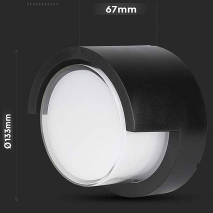 Iluminação de parede exterior LED LED/7W/230V 3000K IP65