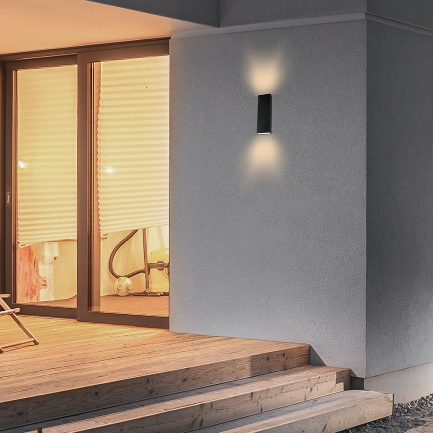 Iluminação de parede exterior LED LED/8W/230V 4000K IP65 preto