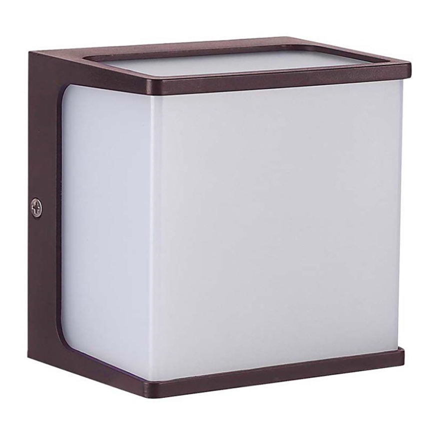 Iluminação de parede exterior LED LED/8W/230V IP65 3000K castanho