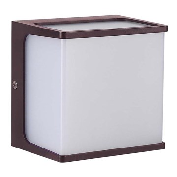 Iluminação de parede exterior LED LED/8W/230V IP65 4000K castanho