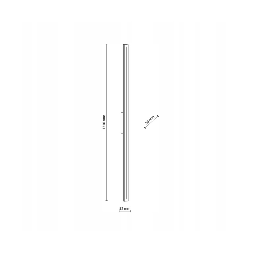 Iluminação de parede exterior LED LINEA LED/30W/230V IP65 121 cm antracite