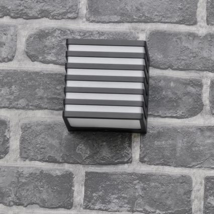 Iluminação de parede exterior LED MAXWELL LED/10W/230V IP54 grafite