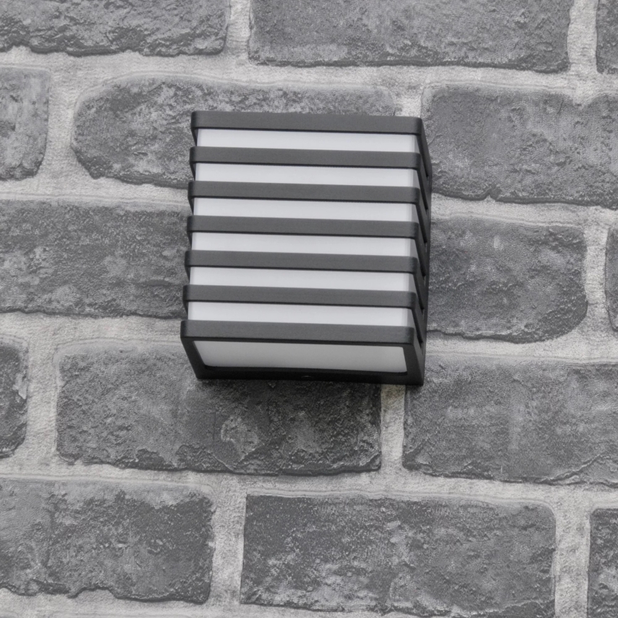 Iluminação de parede exterior LED MAXWELL LED/10W/230V IP54 grafite