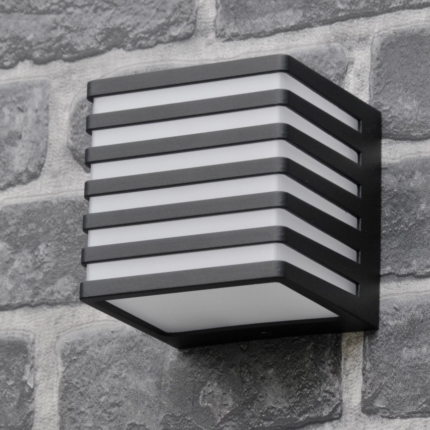 Iluminação de parede exterior LED MAXWELL LED/10W/230V IP54 grafite