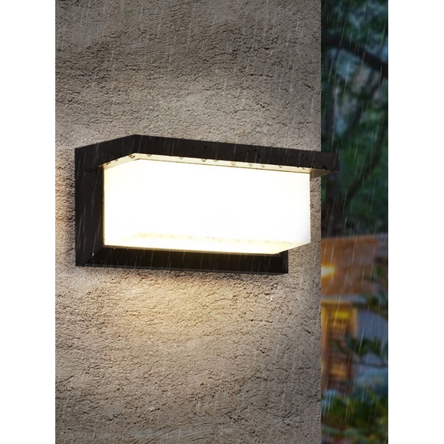 Iluminação de parede exterior LED NEELY LED/12W/230V 4000K IP54 preto