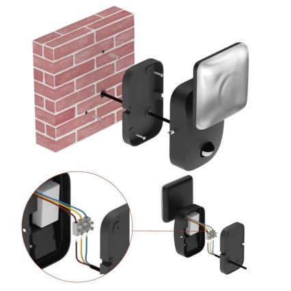 Iluminação de parede exterior LED NIKA LED/12,5W/230V IP44