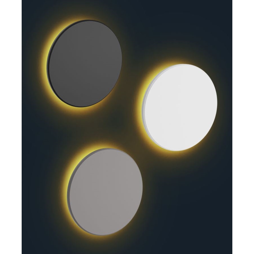 Iluminação de parede exterior LED PIATTA LED/12W/230V 3000/4000/6000K diâmetro 18 cm IP44 branco
