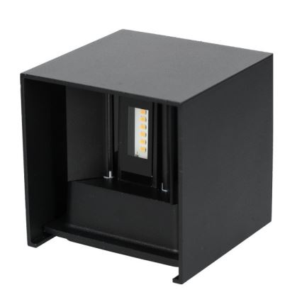 Iluminação de parede exterior LED QUERK 2xLED/3W/230V 3000K IP54 preto