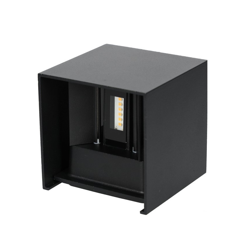 Iluminação de parede exterior LED QUERK 2xLED/3W/230V 3000K IP54 preto