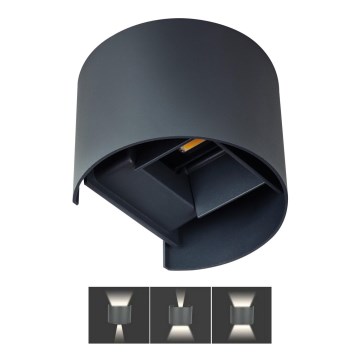 Iluminação de parede exterior LED REKA LED/7W/230V IP54 antracite
