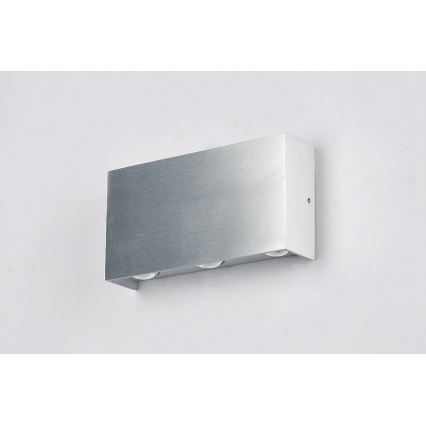 Iluminação de parede exterior LED SILBER 6xLED/1W/230V IP54