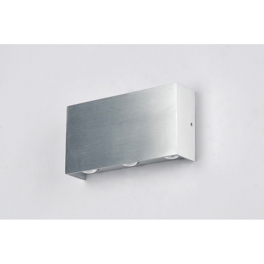 Iluminação de parede exterior LED SILBER 6xLED/1W/230V IP54