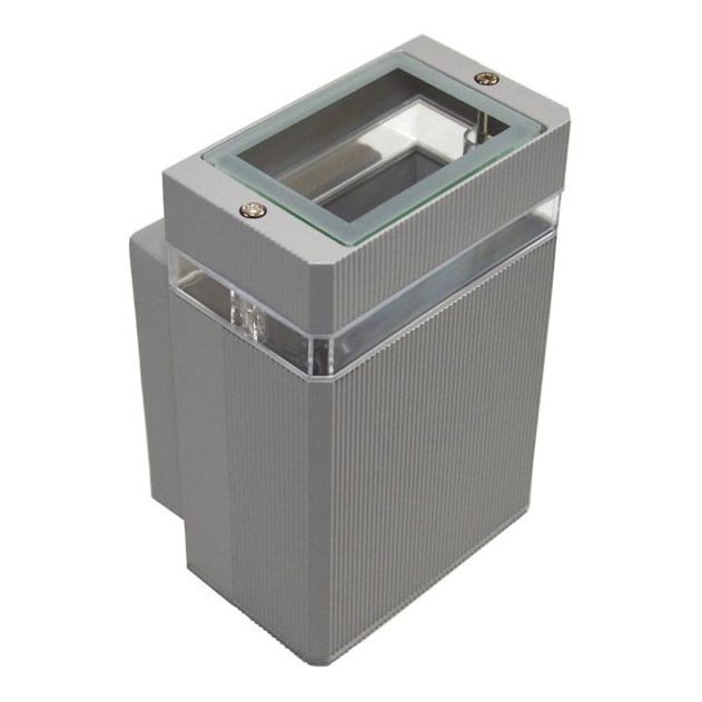 Iluminação de parede exterior LITEK 1xGU10/30W/230V IP54 cinzento