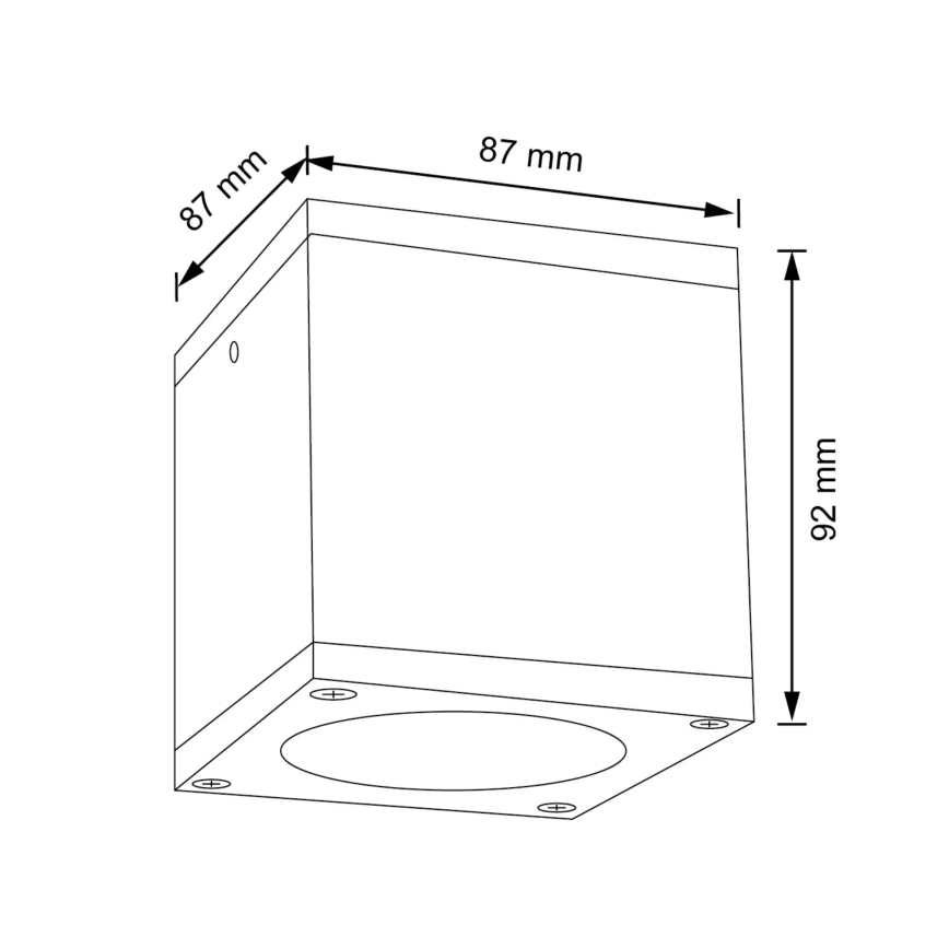 Iluminação de parede exterior MORRIS 1xGU10/35W/230V IP54