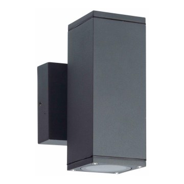 Iluminação de parede exterior MORRIS 2xGU10/35W/230V IP54