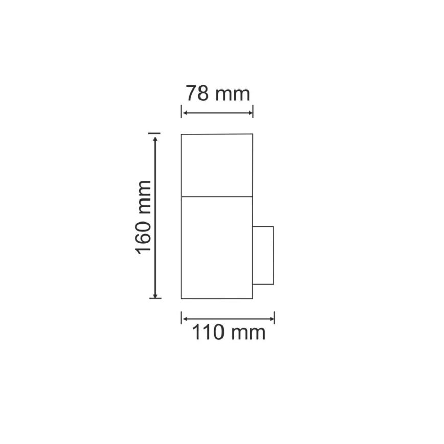 Iluminação de parede exterior NEW YORK 1xE27/12W/230V IP44 antracite
