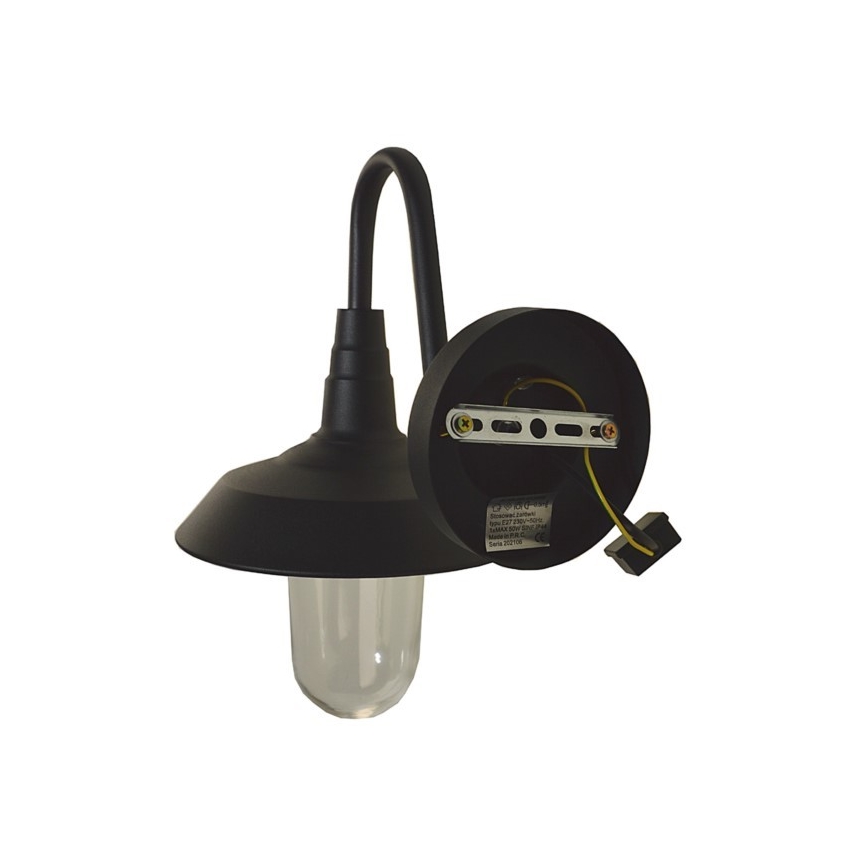 Iluminação de parede exterior NILDA 1xE27/60W/230V IP44 preto