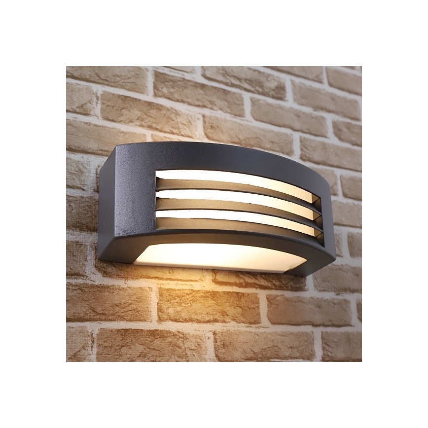 Iluminação de parede exterior OLIANA 1xE27/60W/230V IP54 antracite