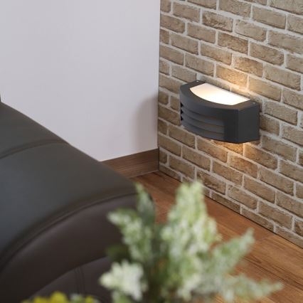 Iluminação de parede exterior OLIANA 1xE27/60W/230V IP54 antracite