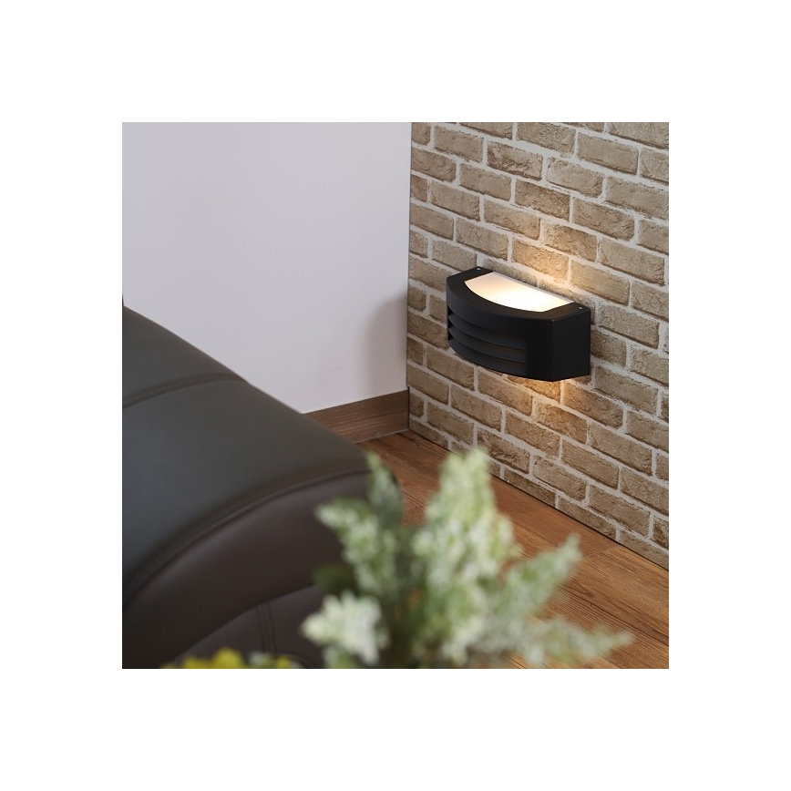 Iluminação de parede exterior OLIANA 1xE27/60W/230V IP54 preto