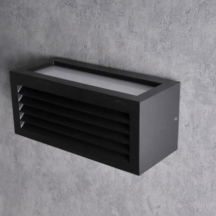 Iluminação de parede exterior OSAKA 1xE27/12W/230V IP54