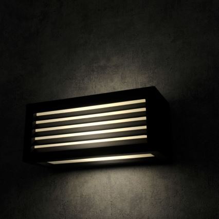 Iluminação de parede exterior OSAKA 1xE27/12W/230V IP54