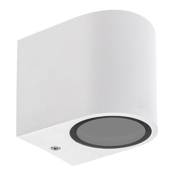 Iluminação de parede exterior PARETE 1xGU10/6W/230V IP54 branca