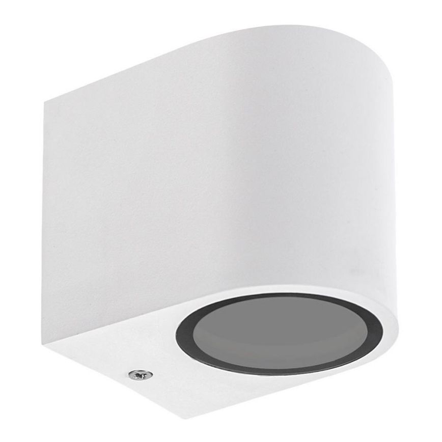 Iluminação de parede exterior PARETE 1xGU10/6W/230V IP54 branca