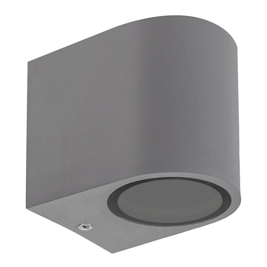Iluminação de parede exterior PARETE 1xGU10/6W/230V IP54 cinzenta