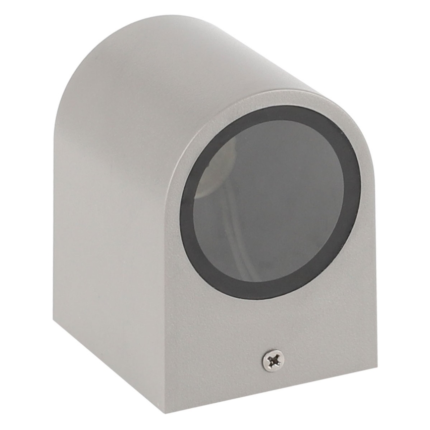 Iluminação de parede exterior PARETE 1xGU10/6W/230V IP54 cinzenta