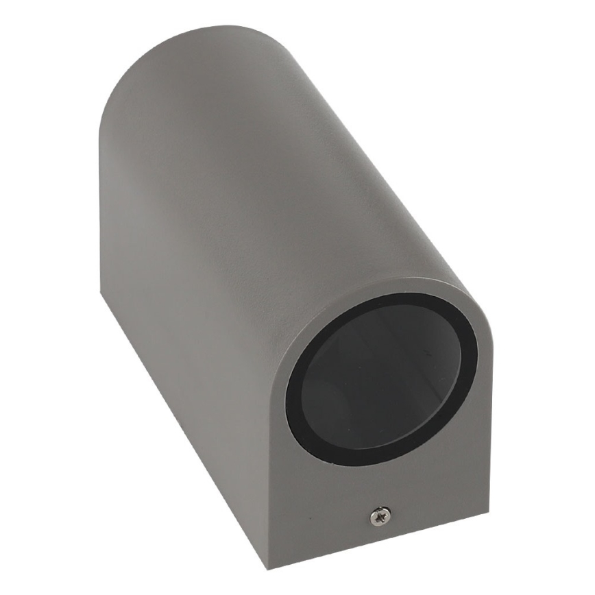 Iluminação de parede exterior PARETE 2xGU10/6W/230V IP54 cinzenta